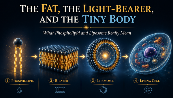 The Fat, the Light-Bearer, and the Tiny Body: What Phospholipid and Liposome Really Mean